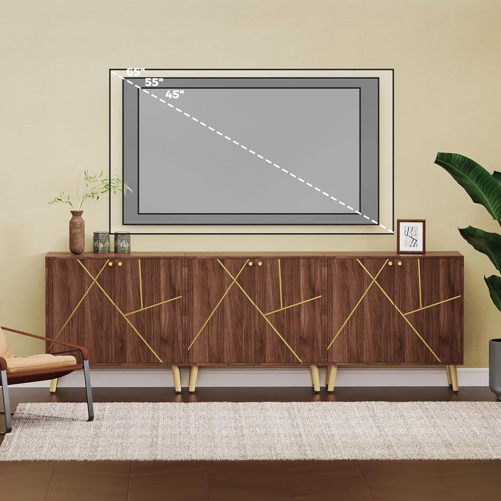 Free Standing Cabinet Black Wood for Living Room, Bedroom, Dining Room, Hallway, Entryway wourant