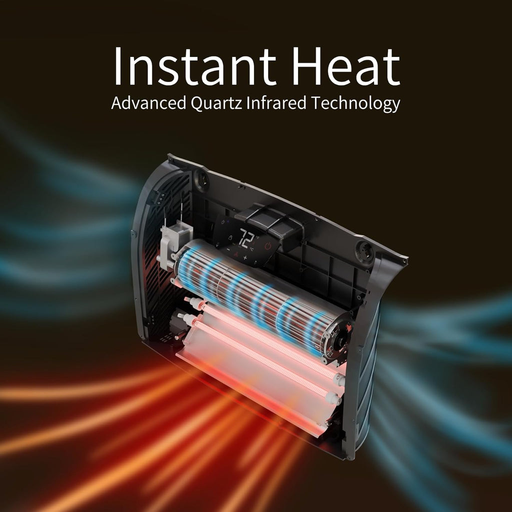 Heat Storm HS-1500-PHX-WIFI Infrared Heater, Wifi Wall Mounted wourant
