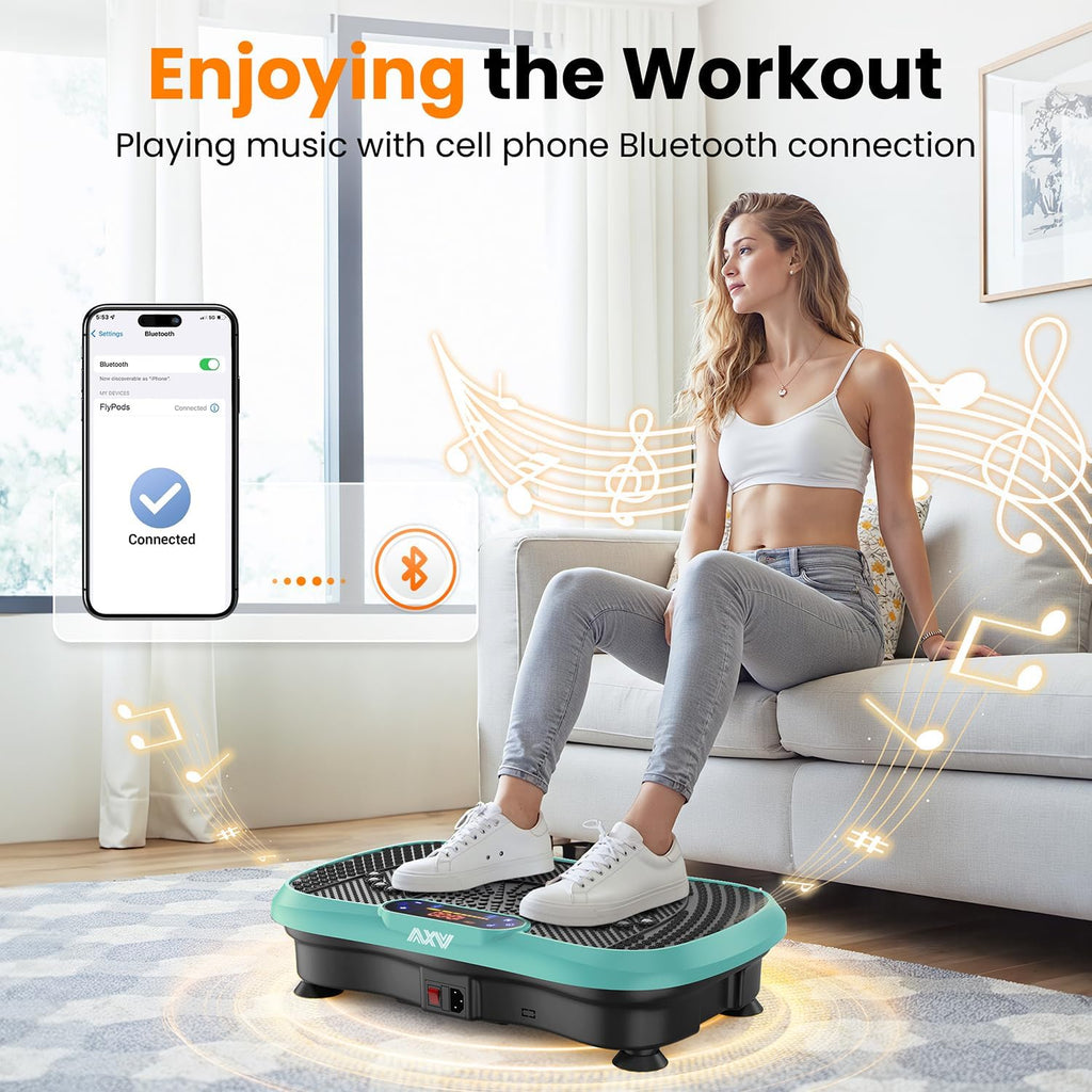 AXV Vibration Plate Fitness Platform Trainer Suitable for men and women to lose weight and burn fat at the gym wourant