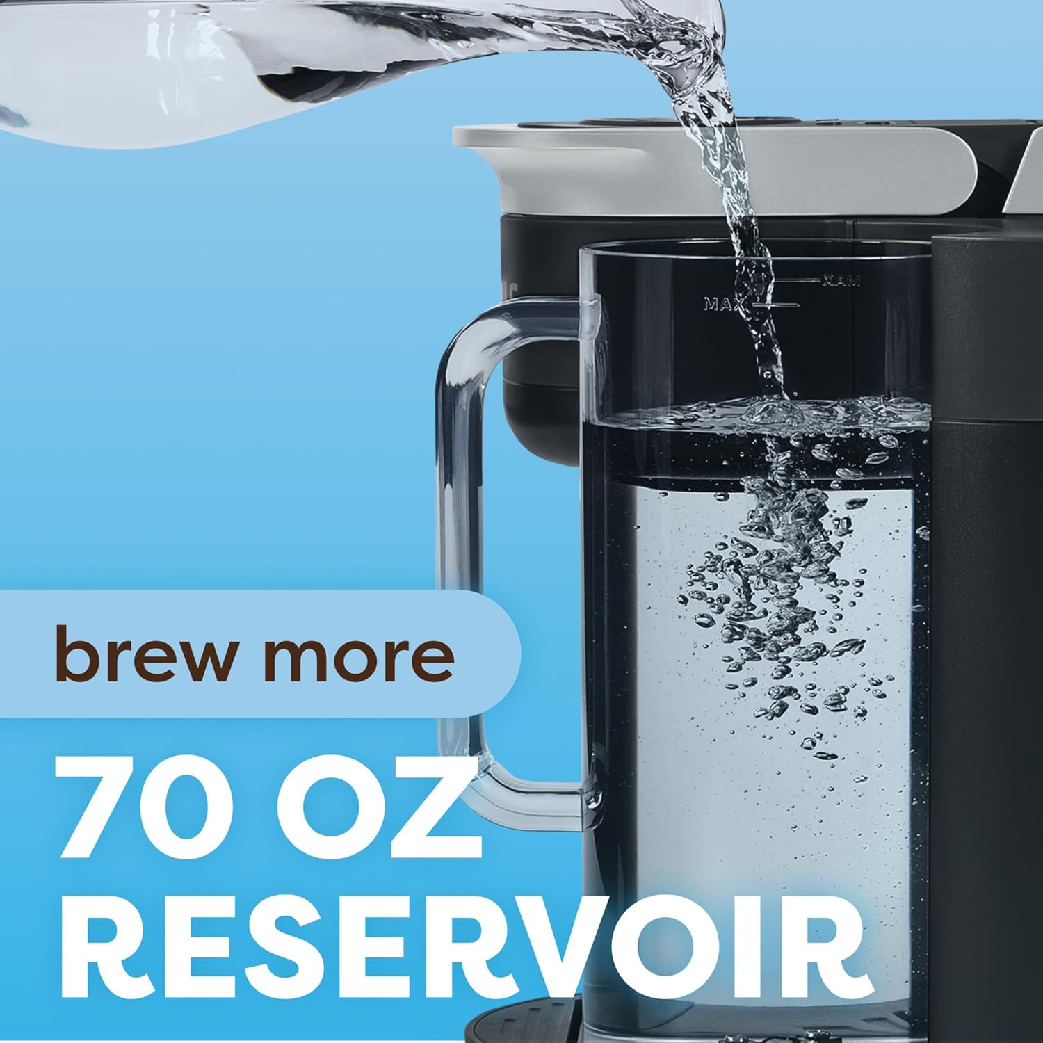 Keurig K-Brew+Chill Iced or Hot Single-Serve K-Cup Coffee Maker with MultiStream and QuickChill Technology, 70oz. Removable Reservoir wourant