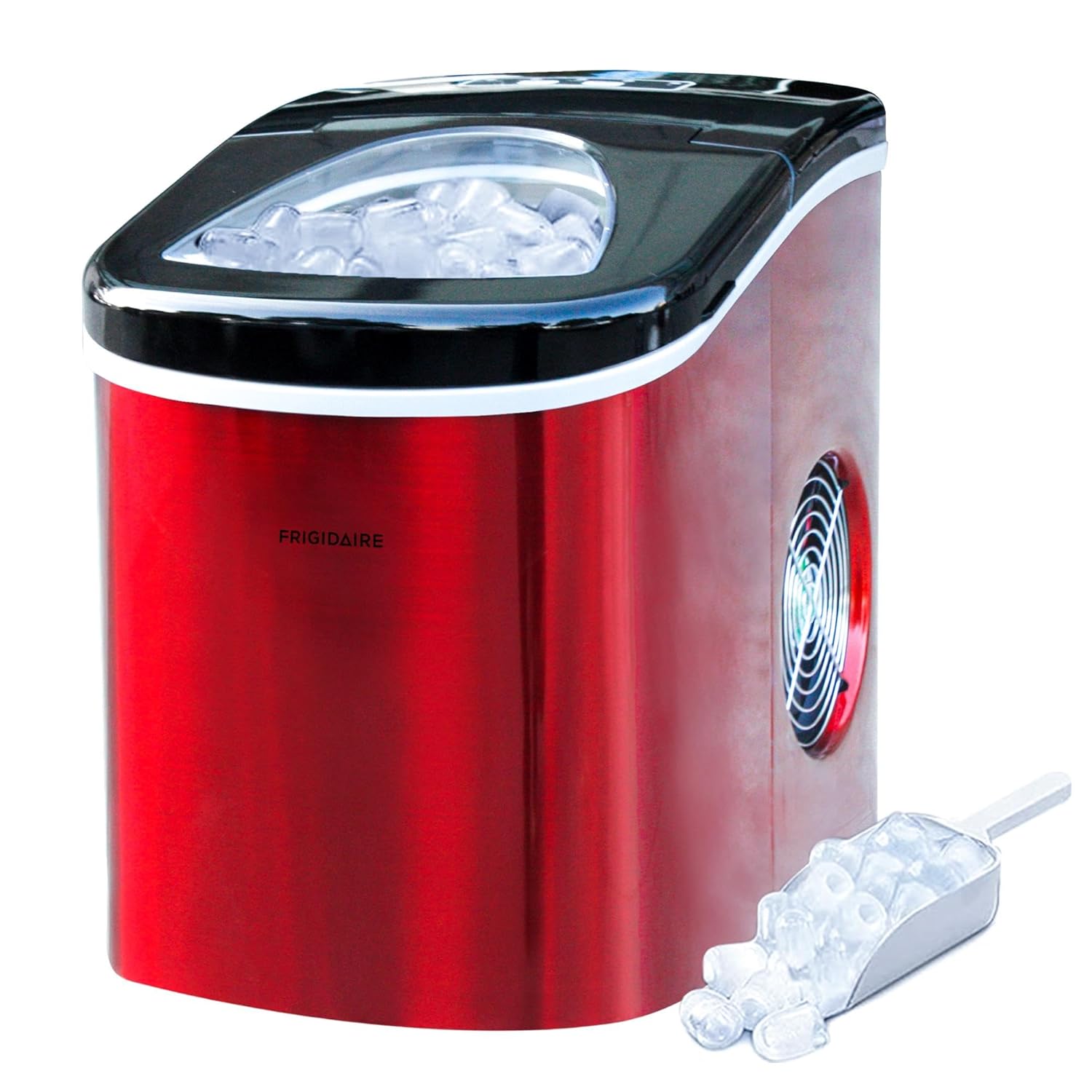 Frigidaire 26 Lbs per Day Portable Compact Maker, Ice Making Machine, Stainless, Medium woonhhop