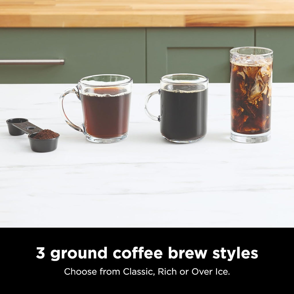 Ninja Espresso & Coffee Maker & Barista System 3 Espresso Brew Styles Single-Serve Coffee wourant