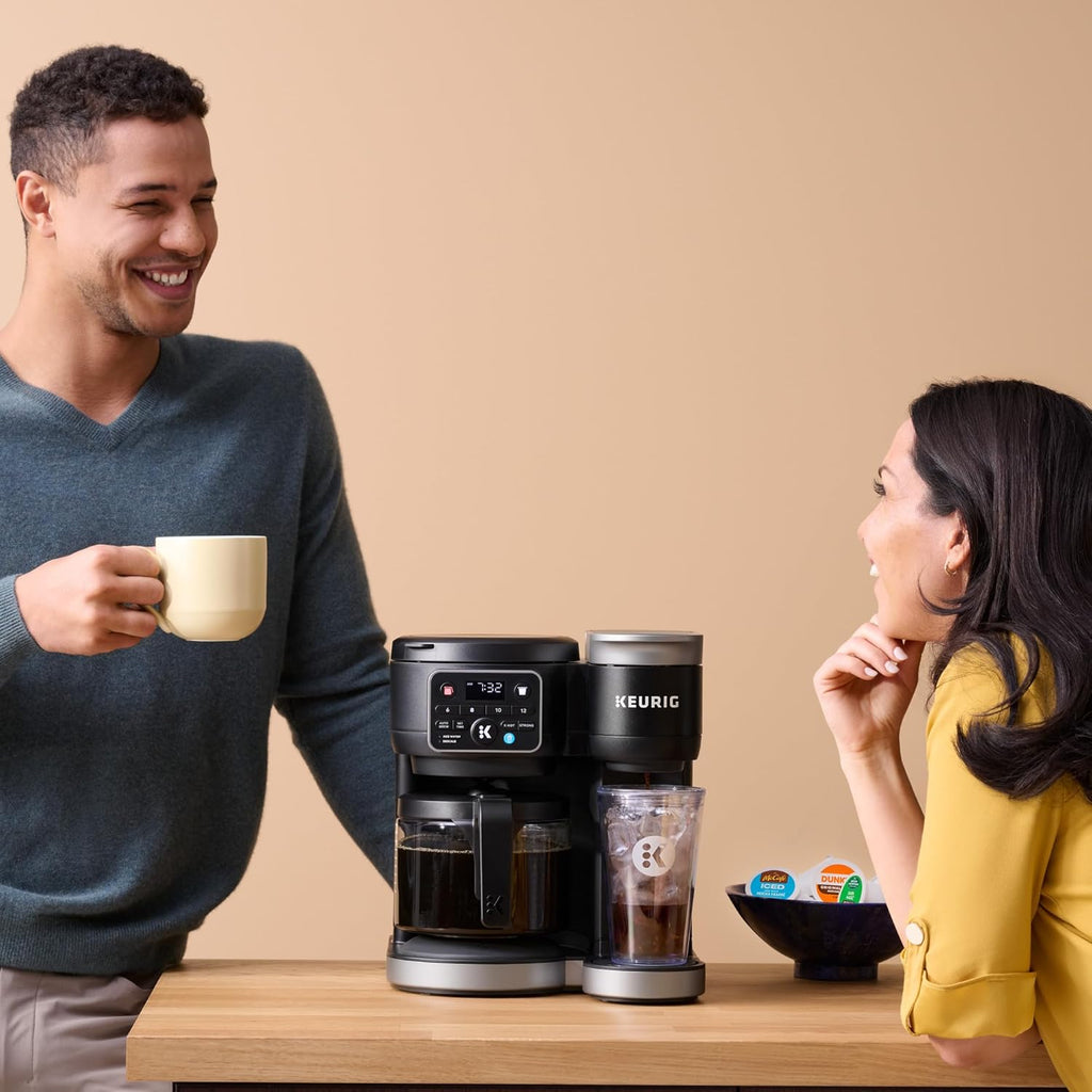 Keurig K-Duo Hot & Iced Single Serve & Carafe Coffee Maker, MultiStream Technology, 72oz Reservoir (Gen 2) woonhhop
