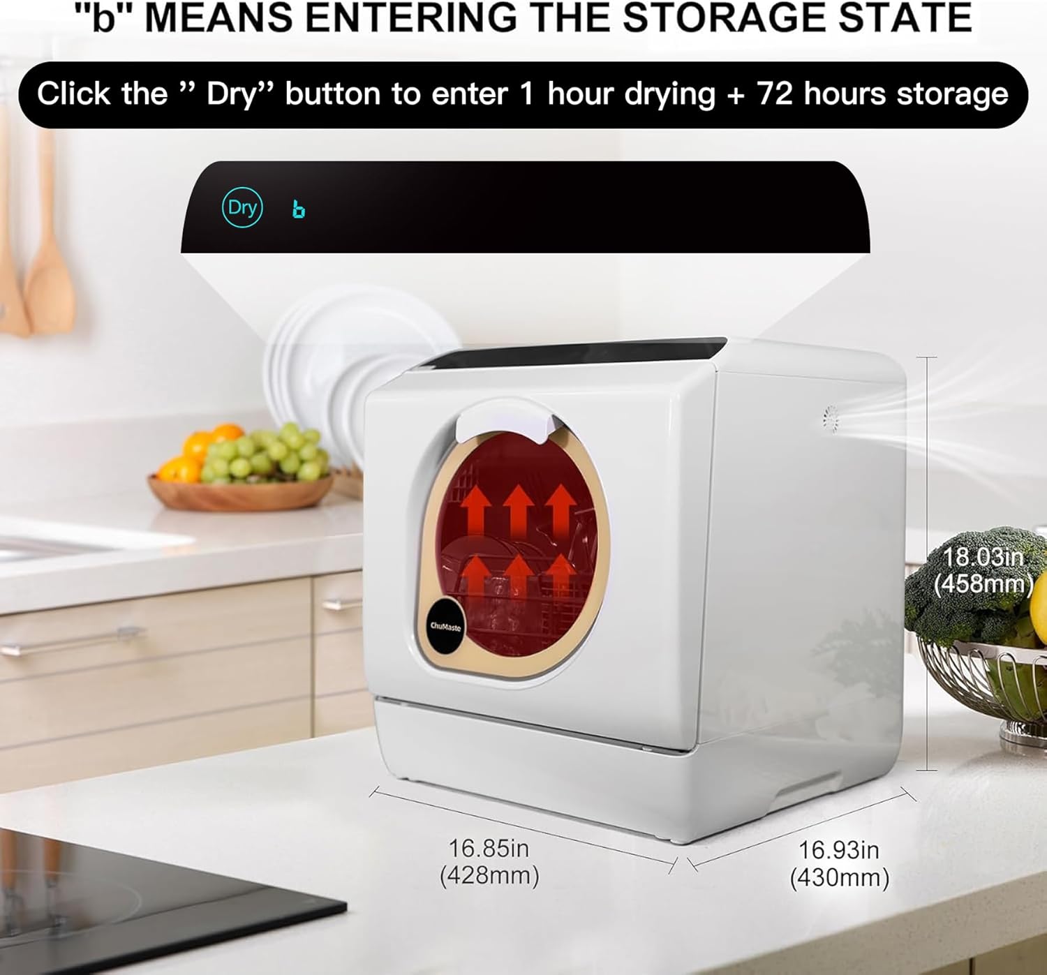 Mini dishwasher countertop .Compact Dishwasher with drying.Double spray arms. Portable Countertop Dishwasher With Water Tank, 6 wash programs, .Lavavajillas portatil can wash baby bottles. wourant