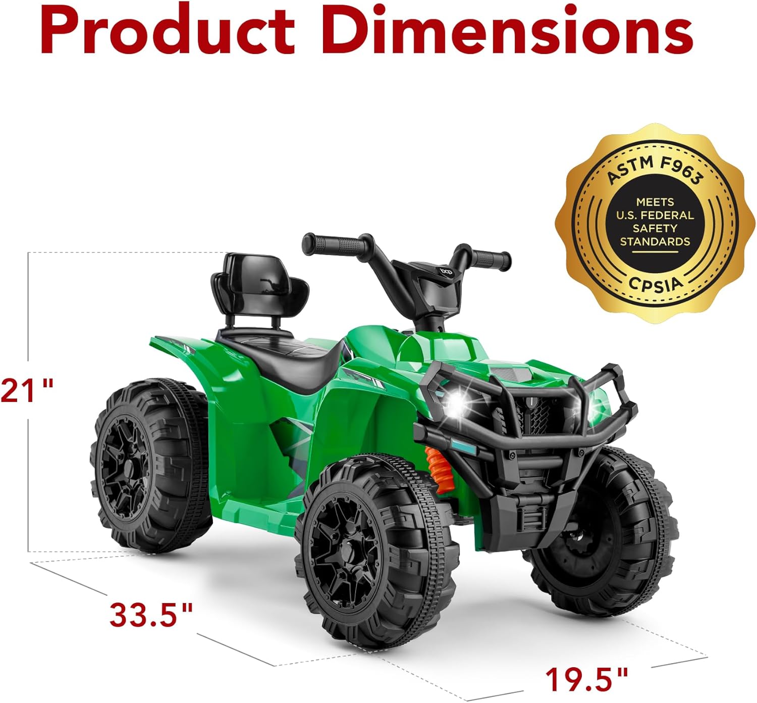 Best Choice Products 12V Kids Ride-On Electric ATV, 4-Wheeler Quad Car Toy w/Bluetooth Audio, 2.4mph Max Speed, Treaded Tires, LED Headlights, Radio wourant