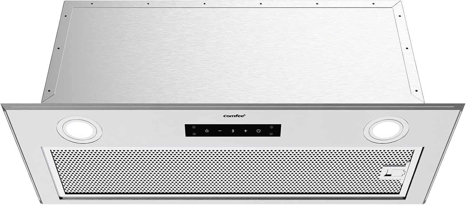 Comfee 30" Under Cabinet Ducted/Ductless Convertible Slim Vent Durable Stainless Steel Kitchen Reusable Filter wourant