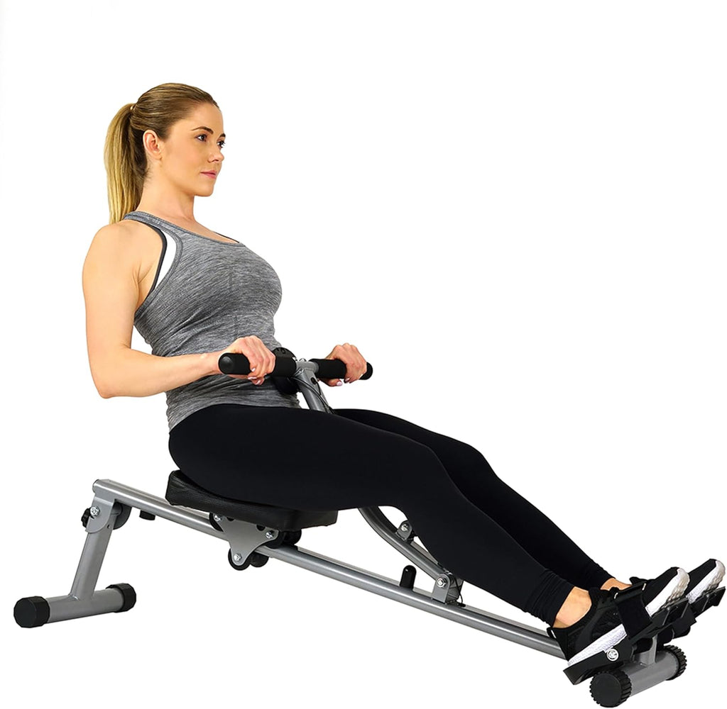 Sunny Health & Fitness Compact Adjustable Rowing Machine with 12 Levels of Resistance for Complete Body Workouts and Optional Free SunnyFit App Enhanced Connectivity wourant