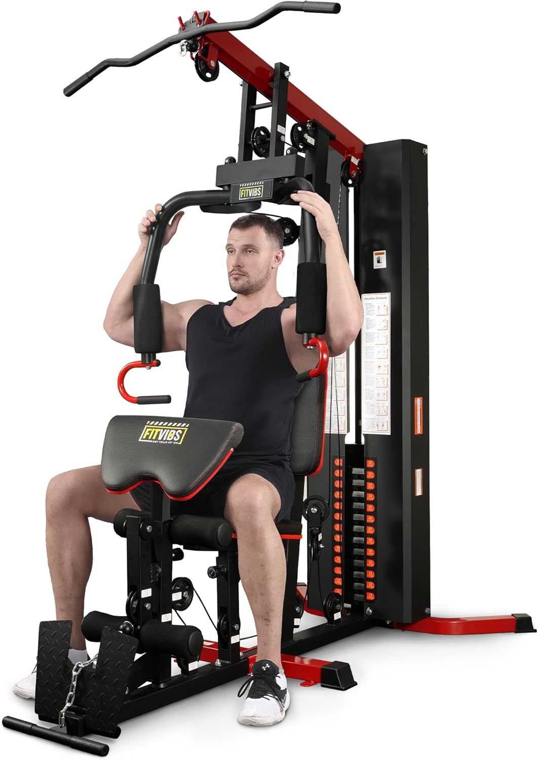 Fitvids Home Gym Equipment, Multifunctional Full Body Workout Weight Machine Station wourant