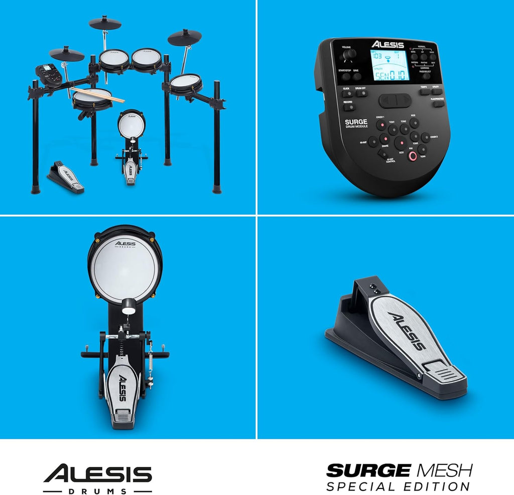 Alesis Drums Command Mesh SE Kit-Electric Drum Set USB MIDI Connection 600 Drum Sound wourant