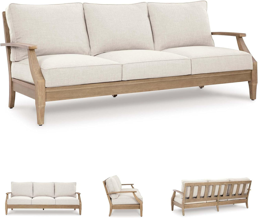 Coastal view outdoor terrace eucalyptus sofa wourant