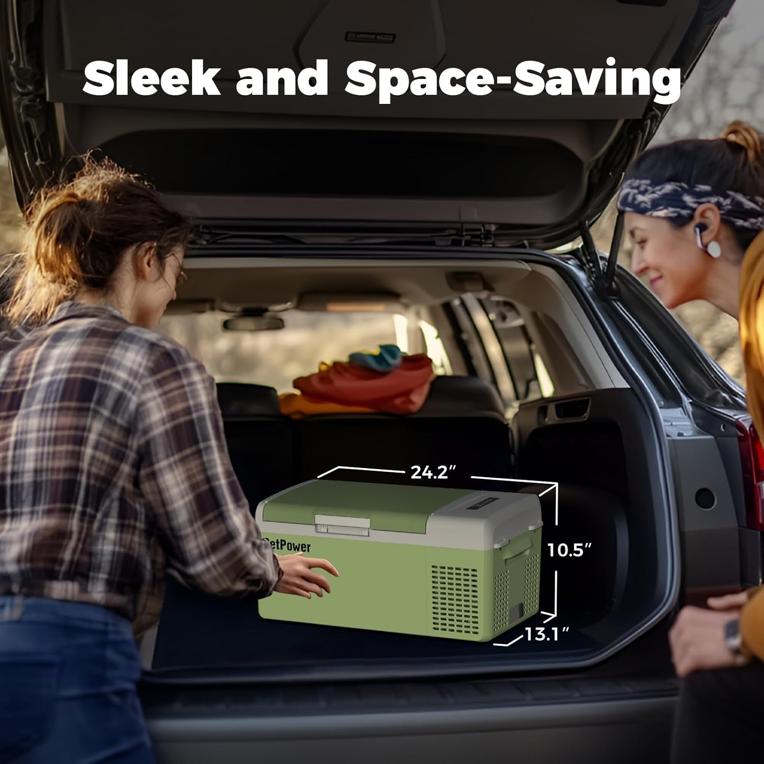 12V Refrigerator 21 Quart Portable Freezer 50 Hours Keep Cool,Electric Cooler for Vehicles Car Refrigerator 12V Portable Fridge for Car Camping Truck Van RV SUV Road Trip Travel RF20 wourant