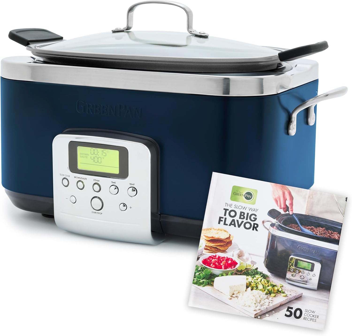 8-in-1 Programmable 6QT Electric Slow Cooker with Dishwasher-Safe Lid and Removable Base wourant