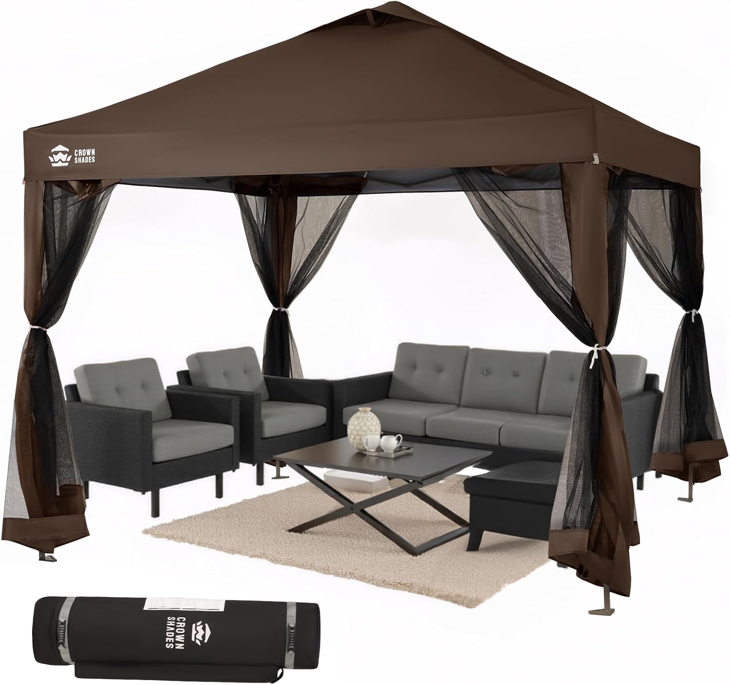 CROWN SHADES 13x13 Pop Up Gazebo, Canopy Tent, Gazebos on Clearance wourant