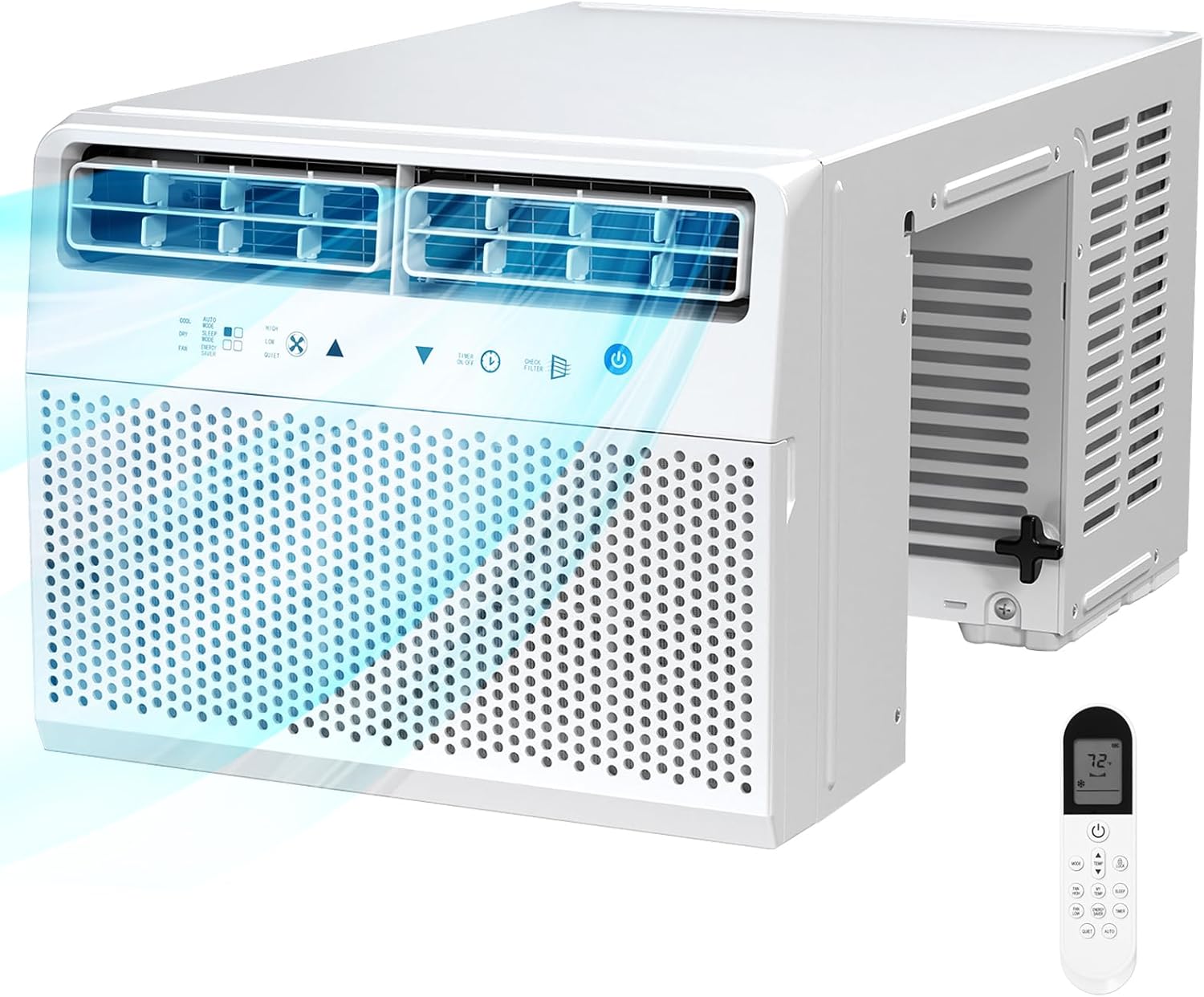 Antarctic Star U-Shaped Air Conditioner Window Unit 12000BTU Ultra Quiet Window Air Conditioner Cools up to 550 Sq. Ft wourant