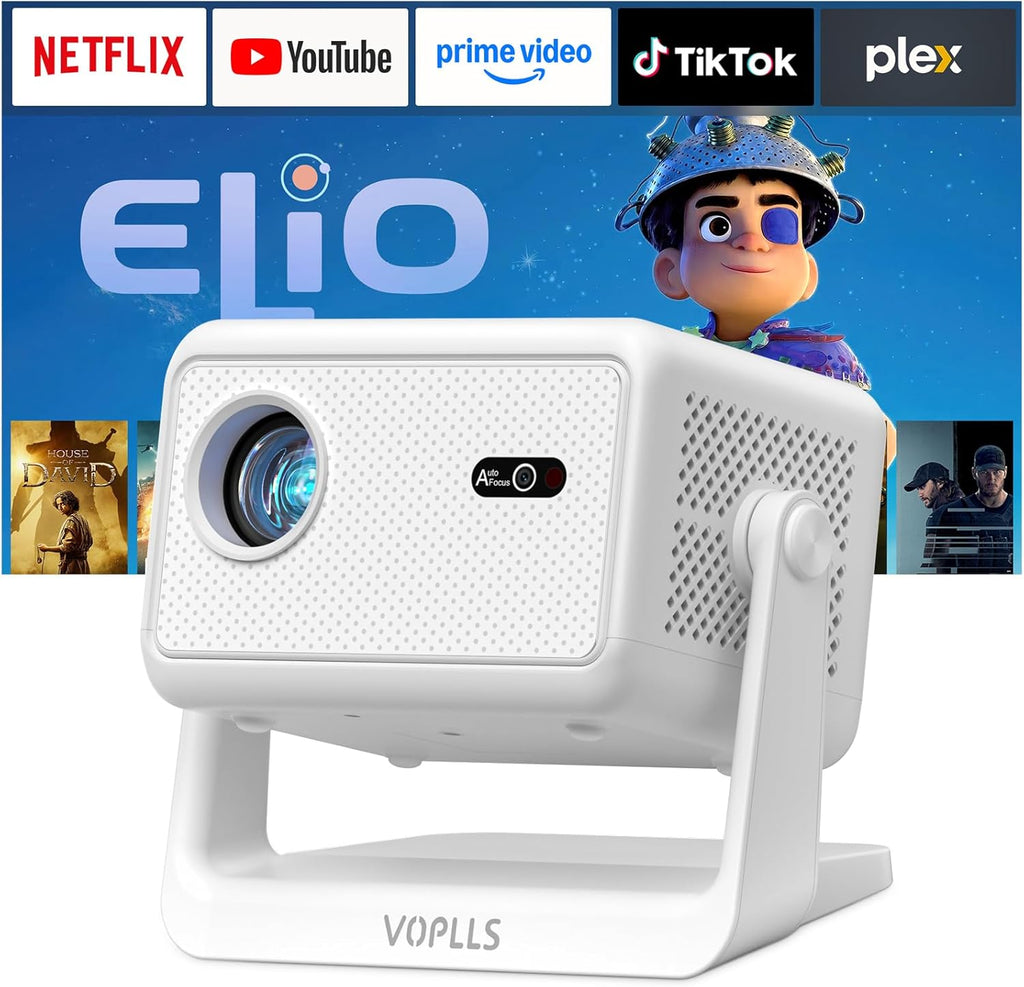 【Officially-Licensed APP & 1800 ANSI】Smart Mini Projector with WiFi and Bluetooth 4K Support wourant