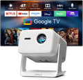 【Officially-Licensed APP & Native 1080P】Thinnest 1.81" Smart Mini Projector with WiFi wourant