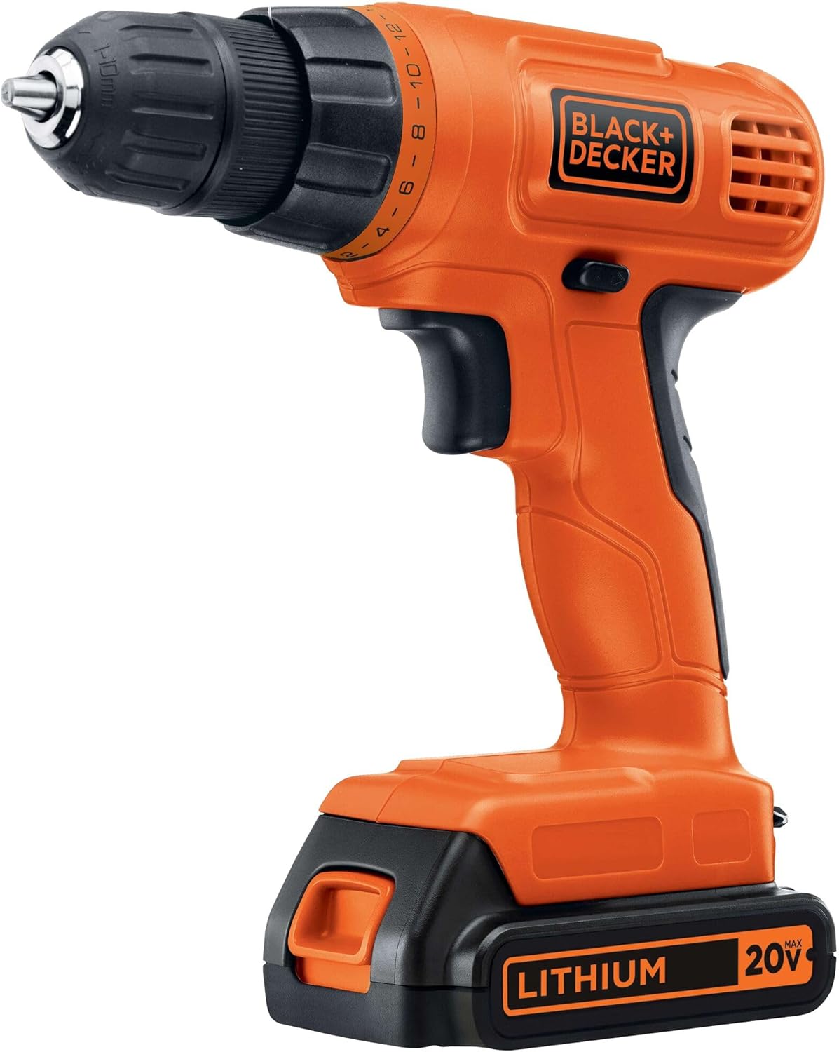 BLACK+DECKER 20V MAX POWERCONNECT Power Drill Cordless Drill Driver Electric Screwdriver with 30 Piece Bit Set and Drivers Kit, Battery and Charger Included (LD120VA) wourant