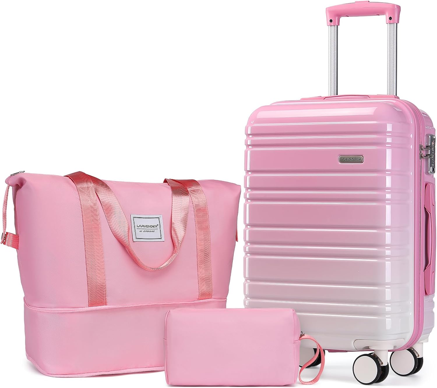 6-piece luggage set, expandable hardshell suitcase set with spinner wheels, lightweight rolling luggage set wourant