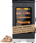 EAST OAK 30" Outdoor Electric Smoker | Built-in meat probe, smokes up to 6 times longer in a single load, side loader for uninterrupted smoking wourant