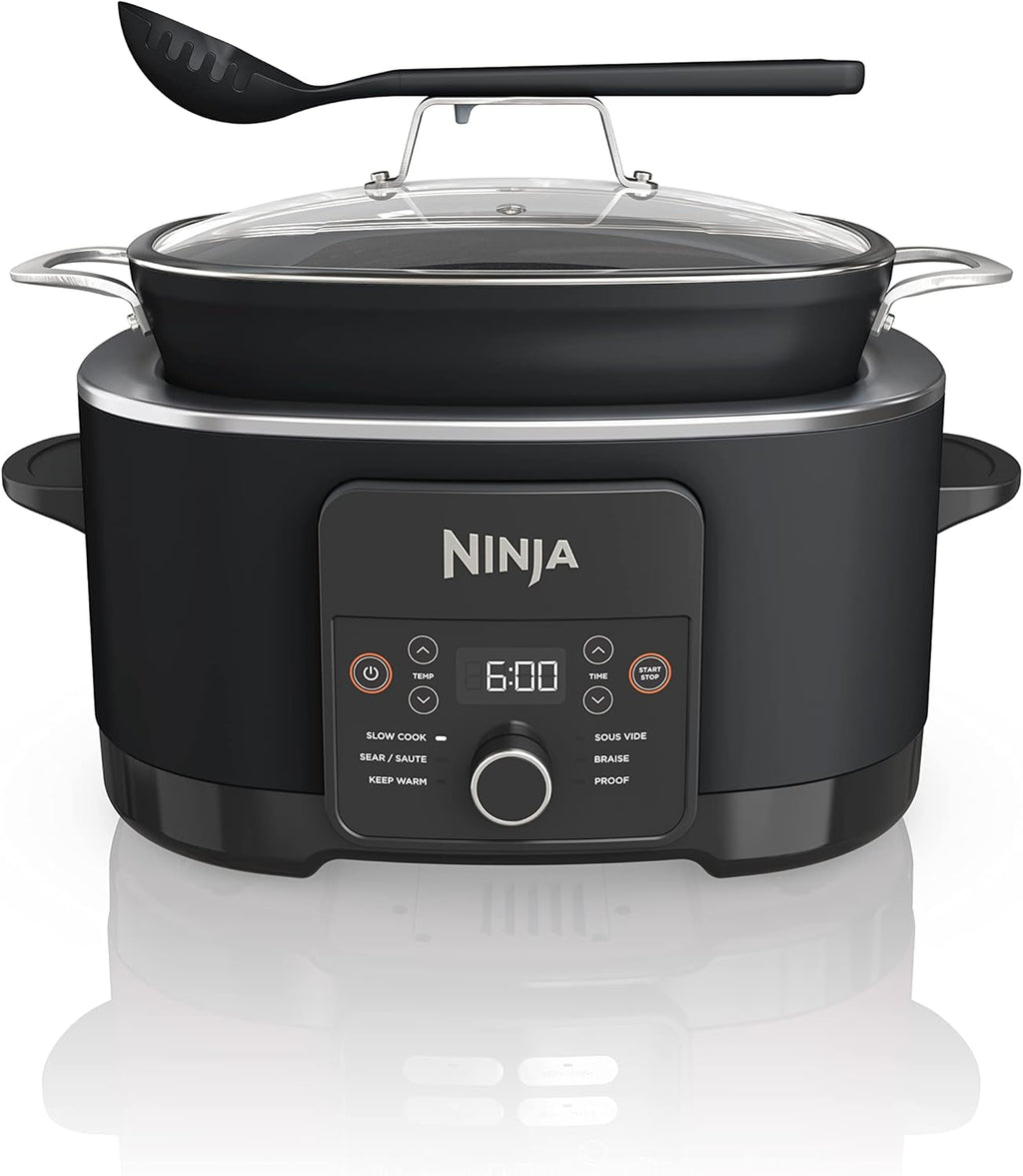 Ninja Slow Cookers 8.5-Quart Multi-Cooker with Dutch oven, steamer, glass lid with integrated spoon, nonstick and oven-safe pot wourant
