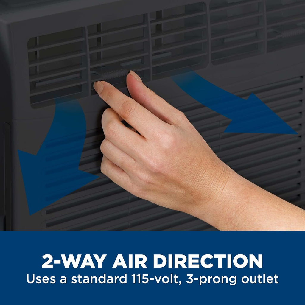 GE Window Air Conditioner Unit, 6,000 BTU for Small Rooms up to 250 sq ft. with Adjustable Fan and Cooling Settings, Perfect for Small Bedroom or Living Room, Easy Install Kit Included, White wourant