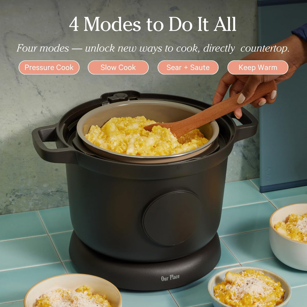 Our Place Dream Cooker | 6-quart Multicooker | 4 Versatile Modes | Pressure Cook, Slow Cook, Sear & Saute, Keep Warm | Hands-Free Steam Release | Tailored Control Panel | Steam wourant