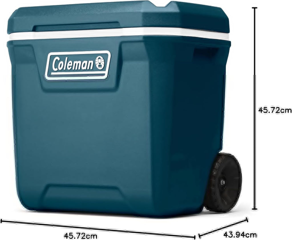 Coleman Insulated Portable Rolling Cooler with Wheels, Leak-Proof Outdoor Hard Cooler, Keeps Ice for Up to 5 Days, 100 Quart wourant
