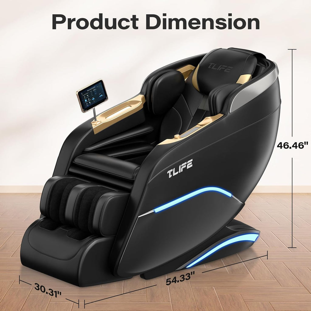 Full Body Massage Chair, 160° Zero Gravity Recliner with Body Scan, 50" SL Track Shiatsu Massage Chair, Spot Massage, Foot Roller wourant