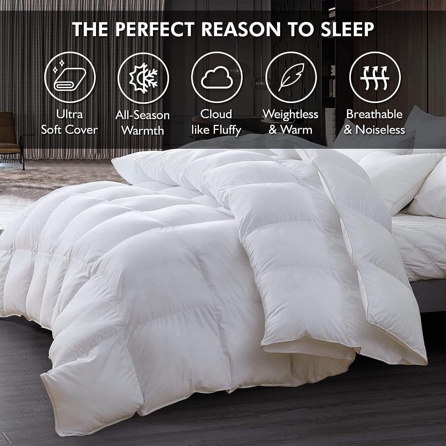 Baffle Box Design Comforter Duvet wourant
