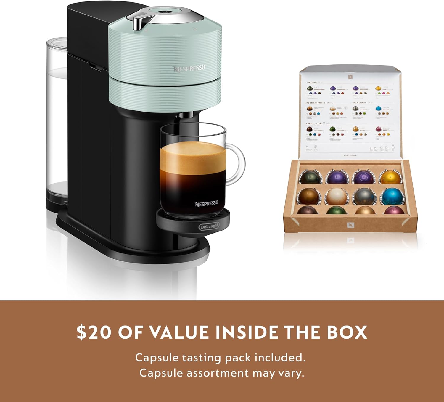 Nespresso Vertuo Next by De’Longhi White Coffee & Espresso Machine wourant