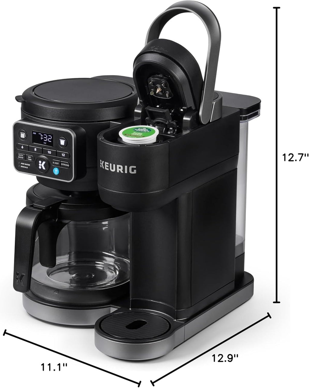 Keurig K-Duo Hot & Iced Single Serve & Carafe Coffee Maker, MultiStream Technology, 72oz Reservoir (Gen 2) woonhhop