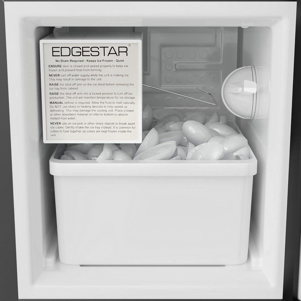 EdgeStar IB121 15 Inch Wide 12 Lbs. Capacity Built-In Ice Maker with 15 Lbs. Daily Ice Production - Stainless Steel wourant