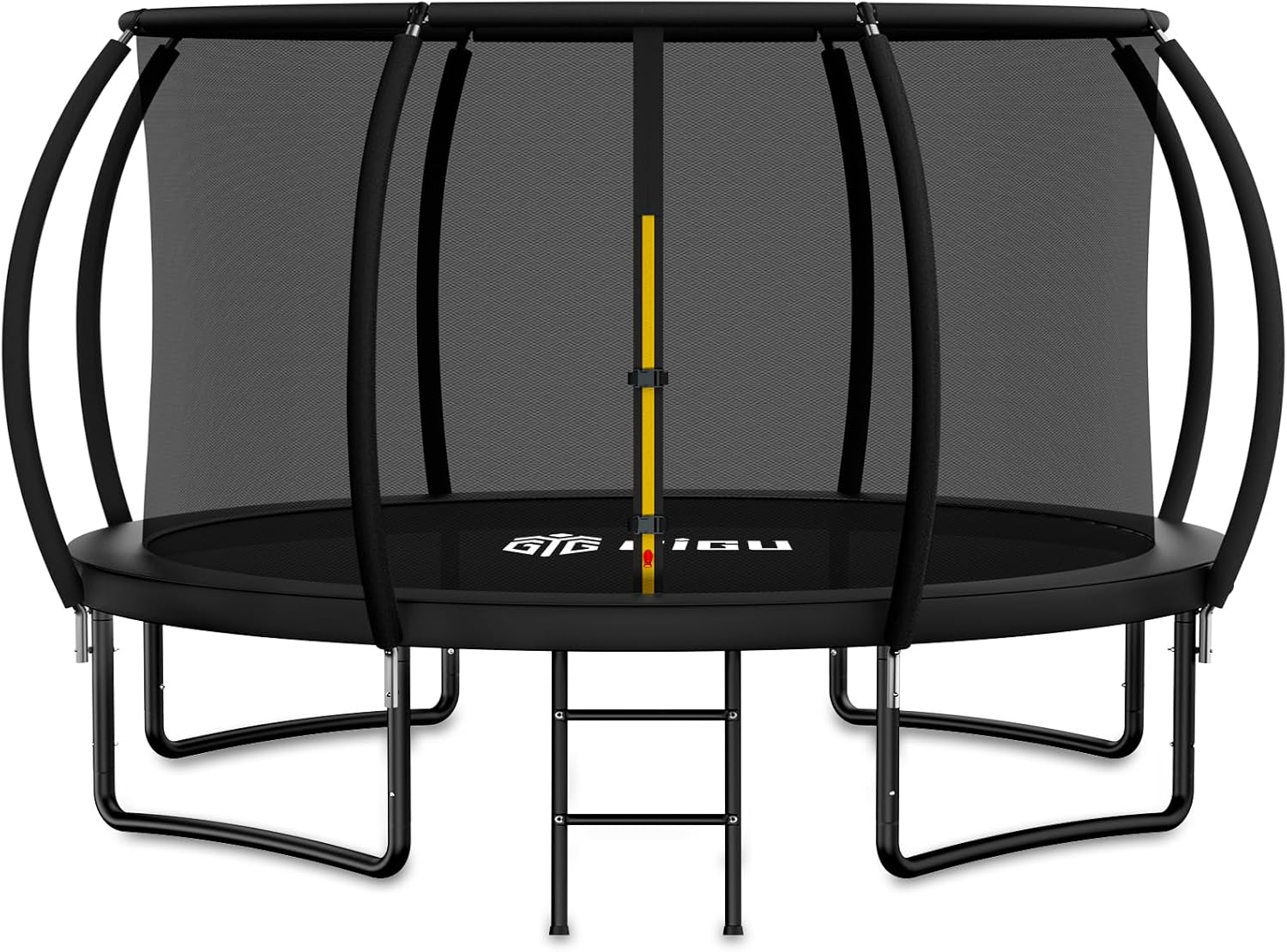 Gigu 10FT 12FT 14FT Recreational Trampolines with Enclosure Net and Ladder and Anti-Rust Coating, ASTM Approved Trampoline Outdoor for Kids and Adults Outdoor Yard Trampolines wourant