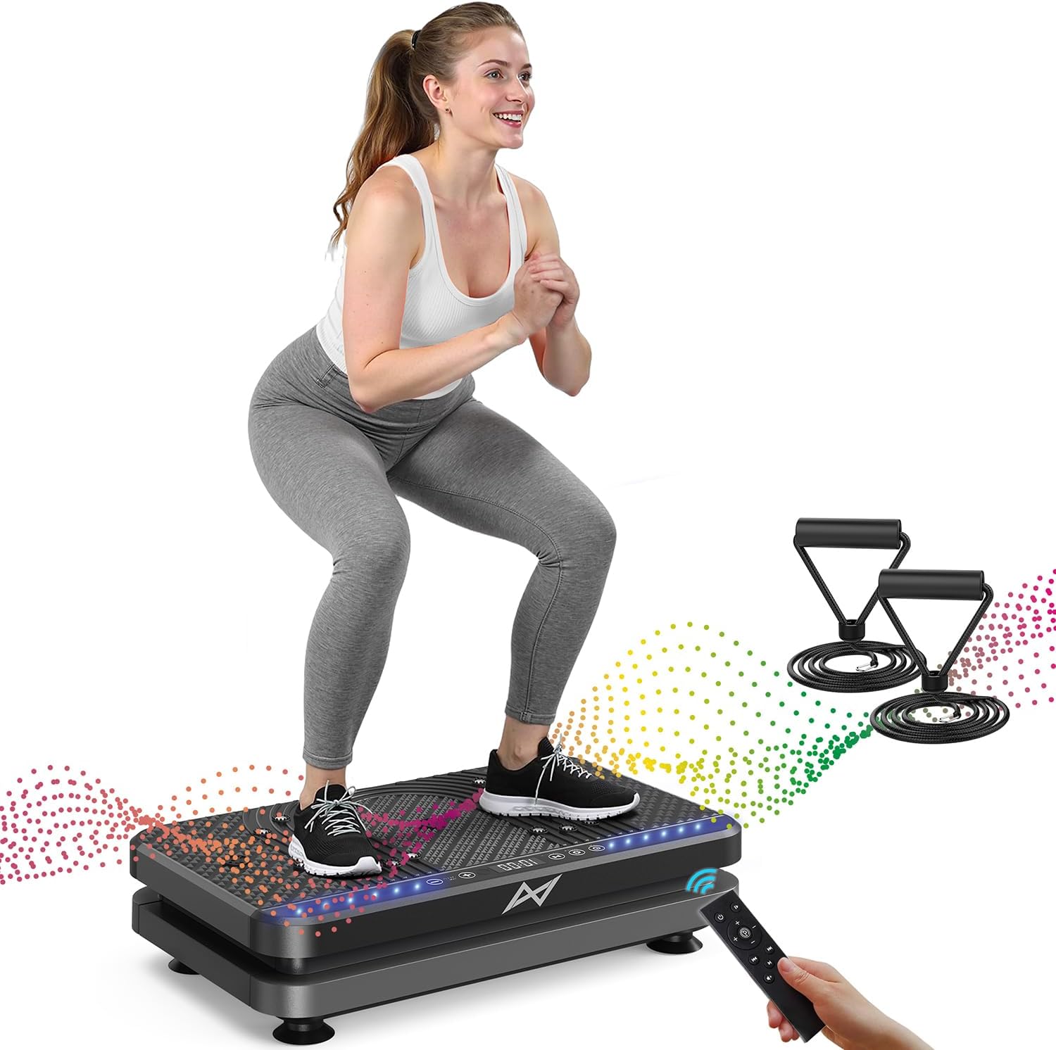 AXV Vibration Plate Fitness Platform Trainer Suitable for men and women to lose weight and burn fat at the gym wourant