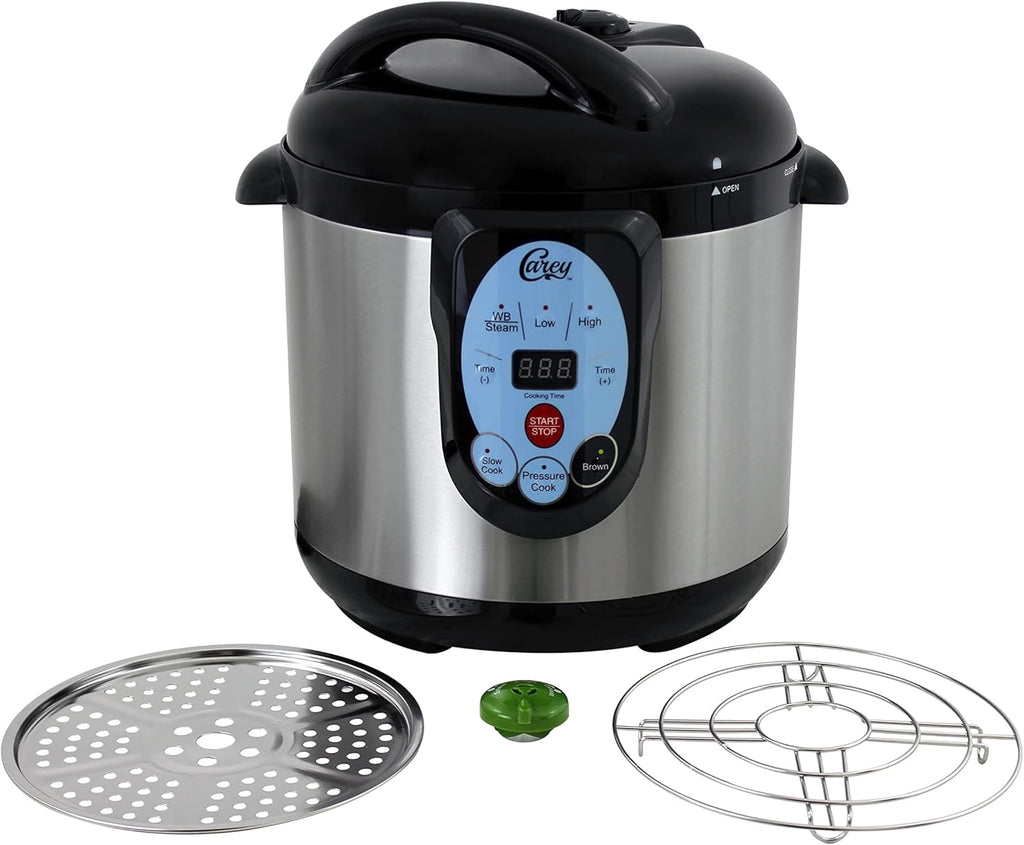 CAREY DPC-9SS Smart Electric Pressure Cooker and Canner, Stainless Steel, 9.5 Qt wourant