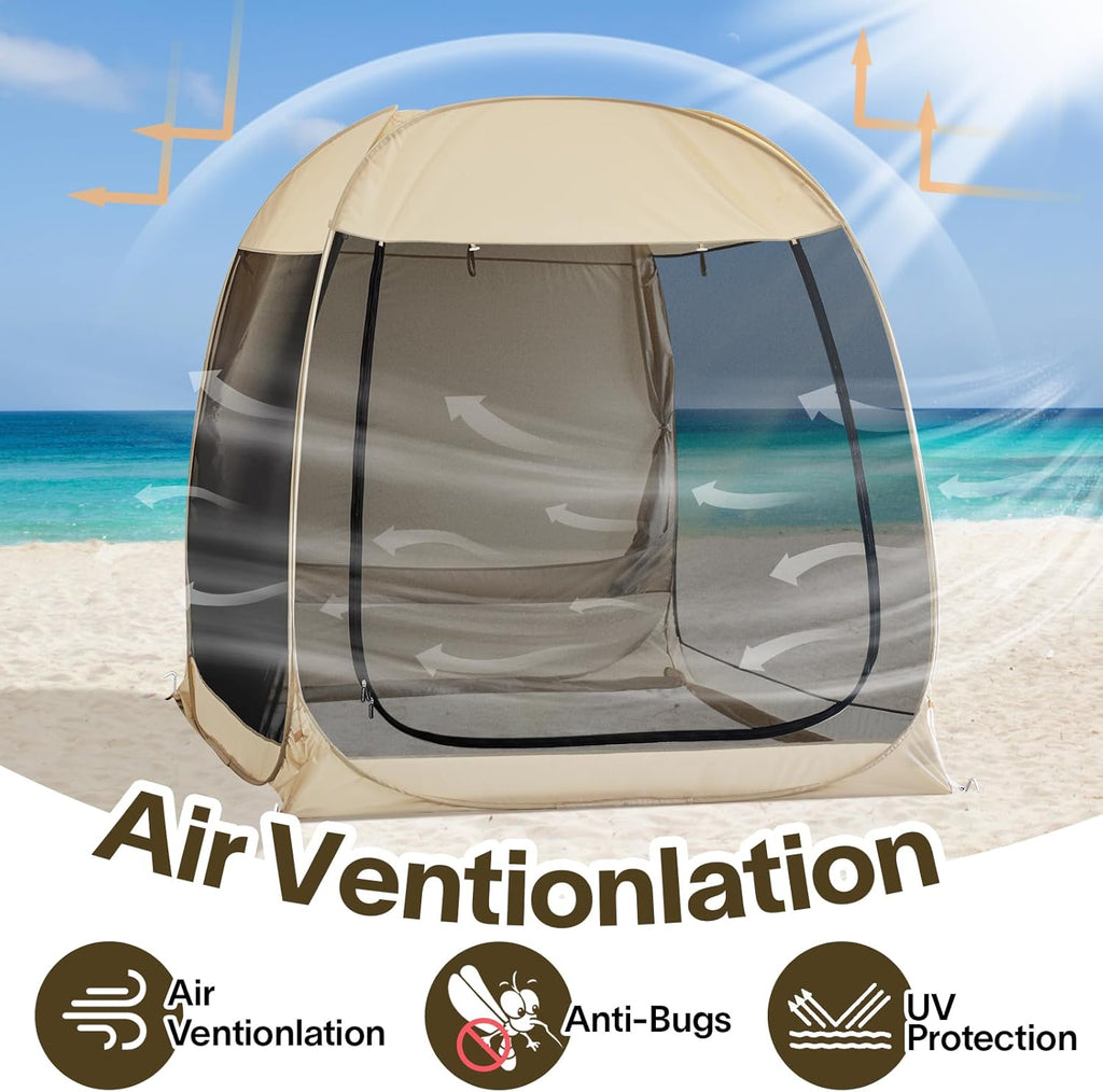 Screen gazebo, sleeps 6-10-15 people Igloo-style canopy tent with mosquito net on the sides Perfect for garden, patio, backyard wourant