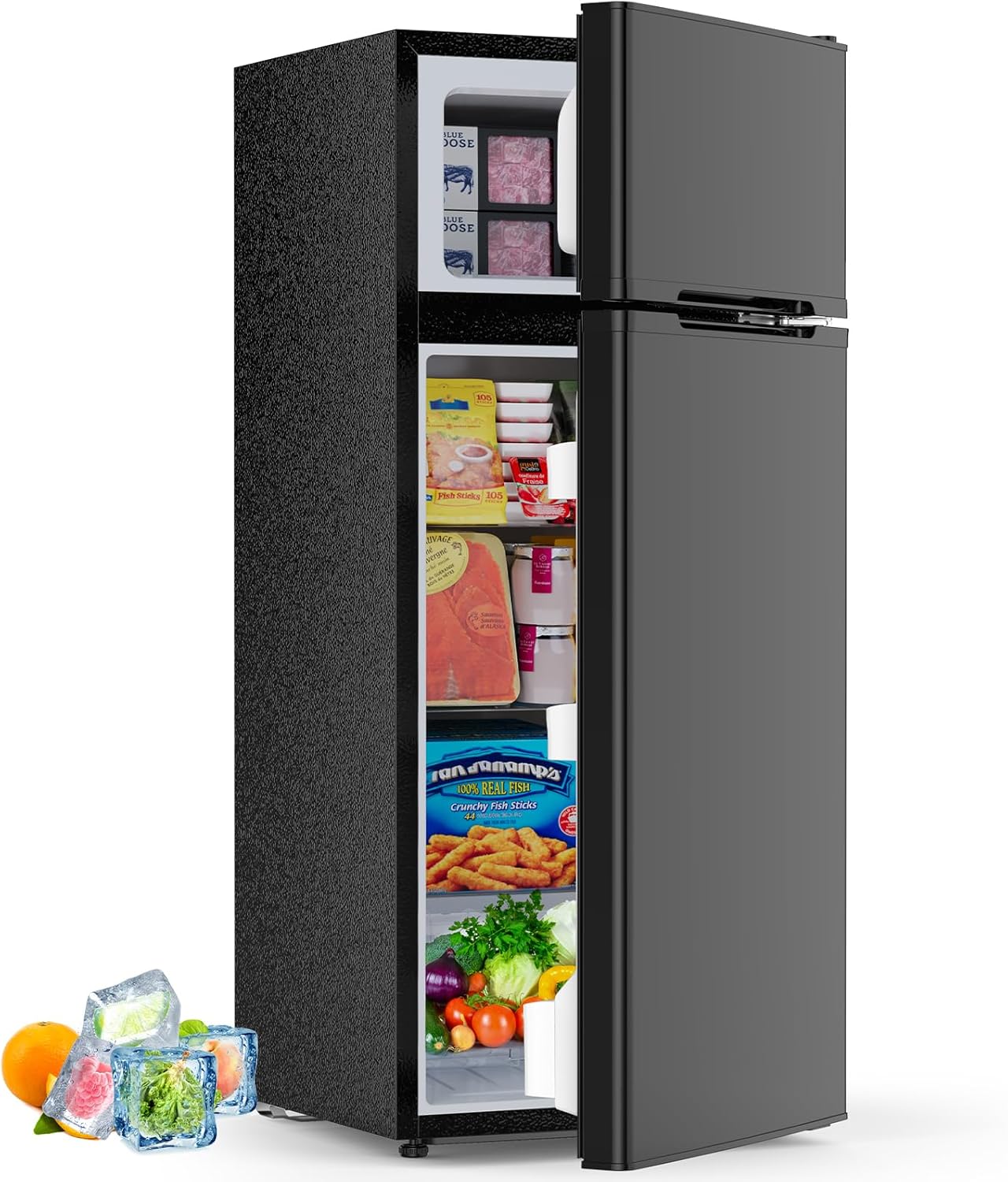 4.5 Cu.Ft Mini Fridge with Freezer 2 Door Compact Refrigerator Small Fridge wourant