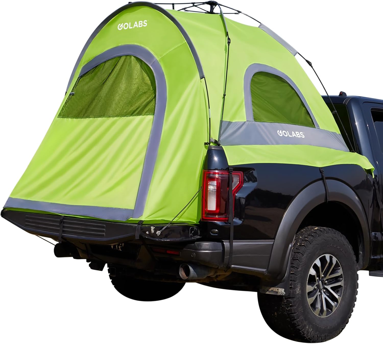 Golabs Truck Bed Tent for 5.5-6.5 Ft Bed, 5-Minute Easy Setup by Pre-Assembled Design, Waterproof PU2000mm, 2-Person Portable with Extra Rainfly Cover for Camping & Outdoor, Includes Storage Bag wourant
