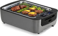 Smokeless Indoor Grill, Electric Indoor Grill for Korean BBQ with Dual-Turbo Smoke Extractor, LED Smart Display & Dual-Zone Nonstick Grill Plates, 6-Level Temp Control, Dishwasher Safe woonhhop