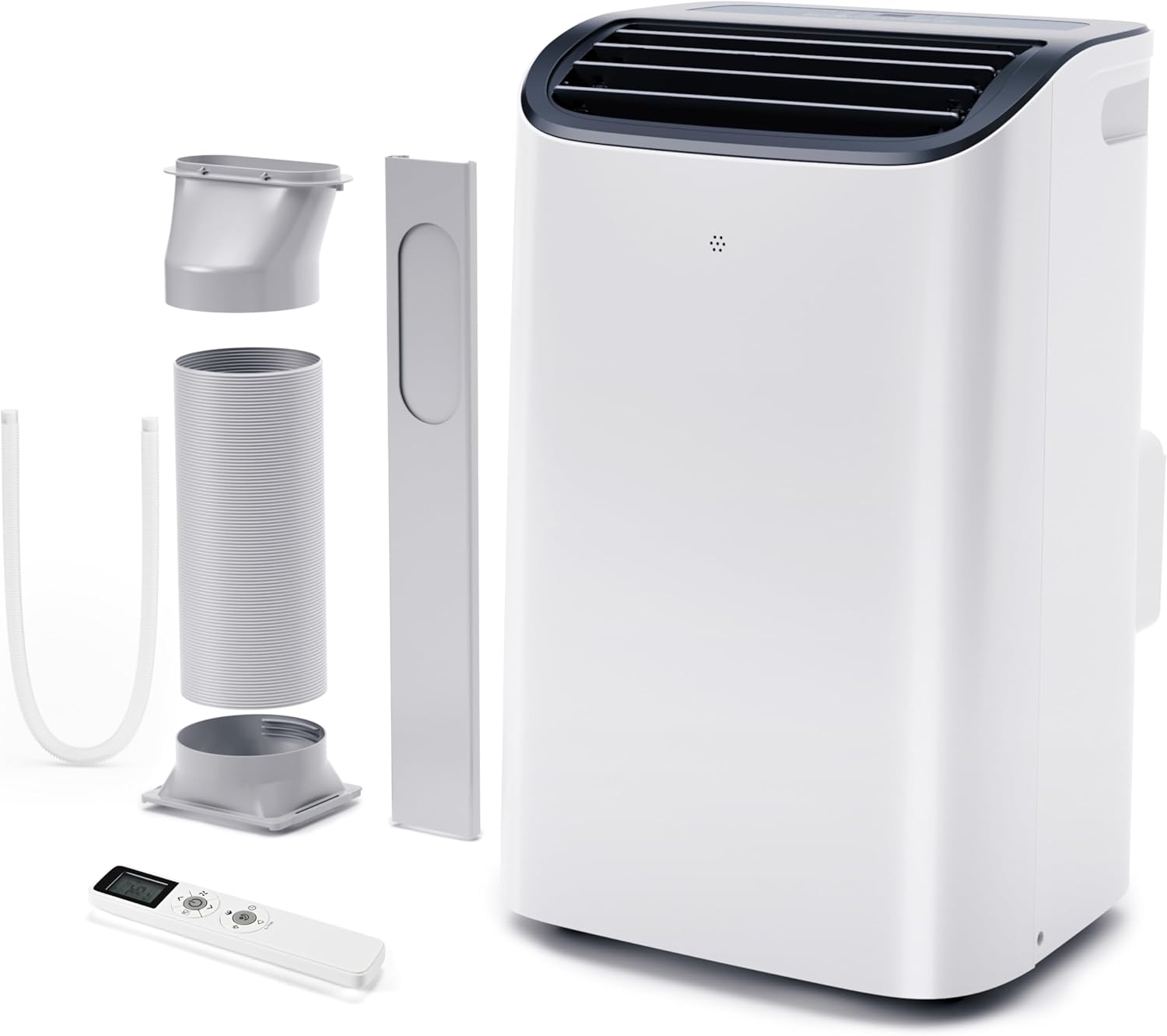 EUHOMY 8,000 BTU Portable Air Conditioners, 4-in-1 Portable AC Unit Up to 350 Sq.Ft, 4 Modes Quiet Air Conditioner with Remote Control, Cool, Fan, Dehumidifier, 24H Timer, Bedroom, Office, Apartments wourant