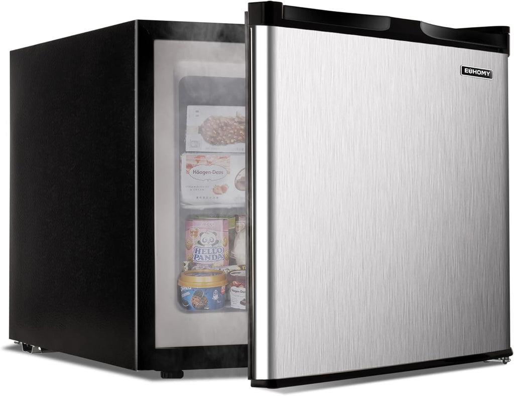 Upright freezer, 3.0Cubic Feet, Single Door Compact Mini Freezer with Reversible Door Small freezer for Home/Dorms/Apartment/Office wourant