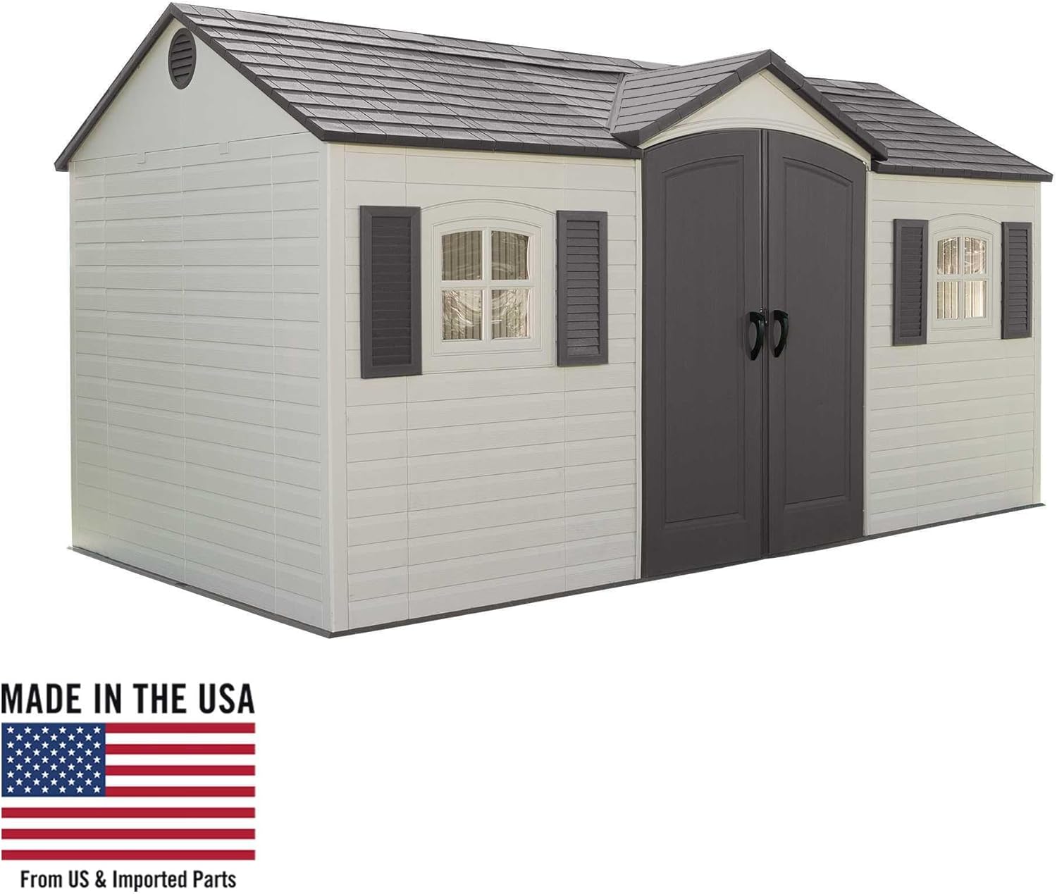 Lifetime 6446 Outdoor Storage Shed, 8 x 15 Foot, Desert Sand wourant