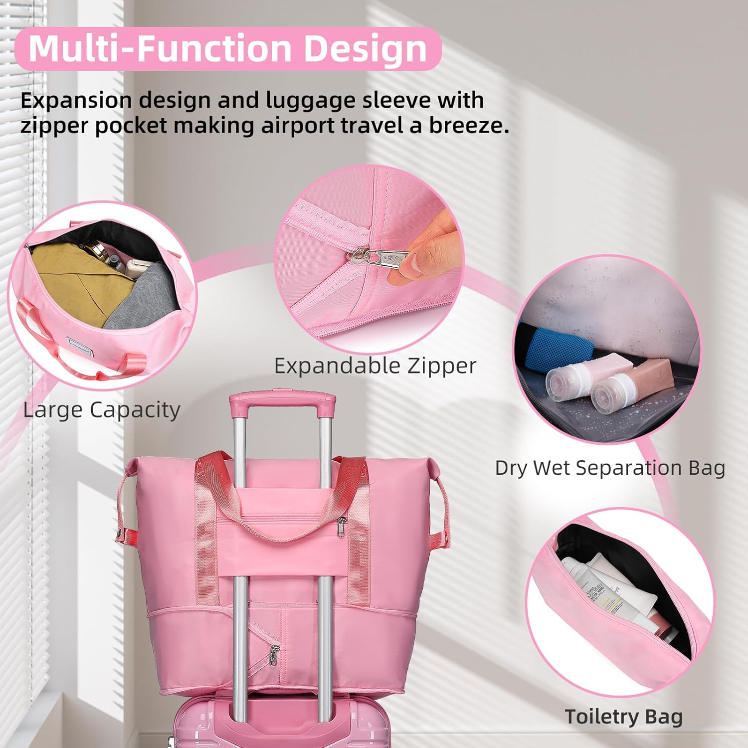 6-piece luggage set, expandable hardshell suitcase set with spinner wheels, lightweight rolling luggage set wourant