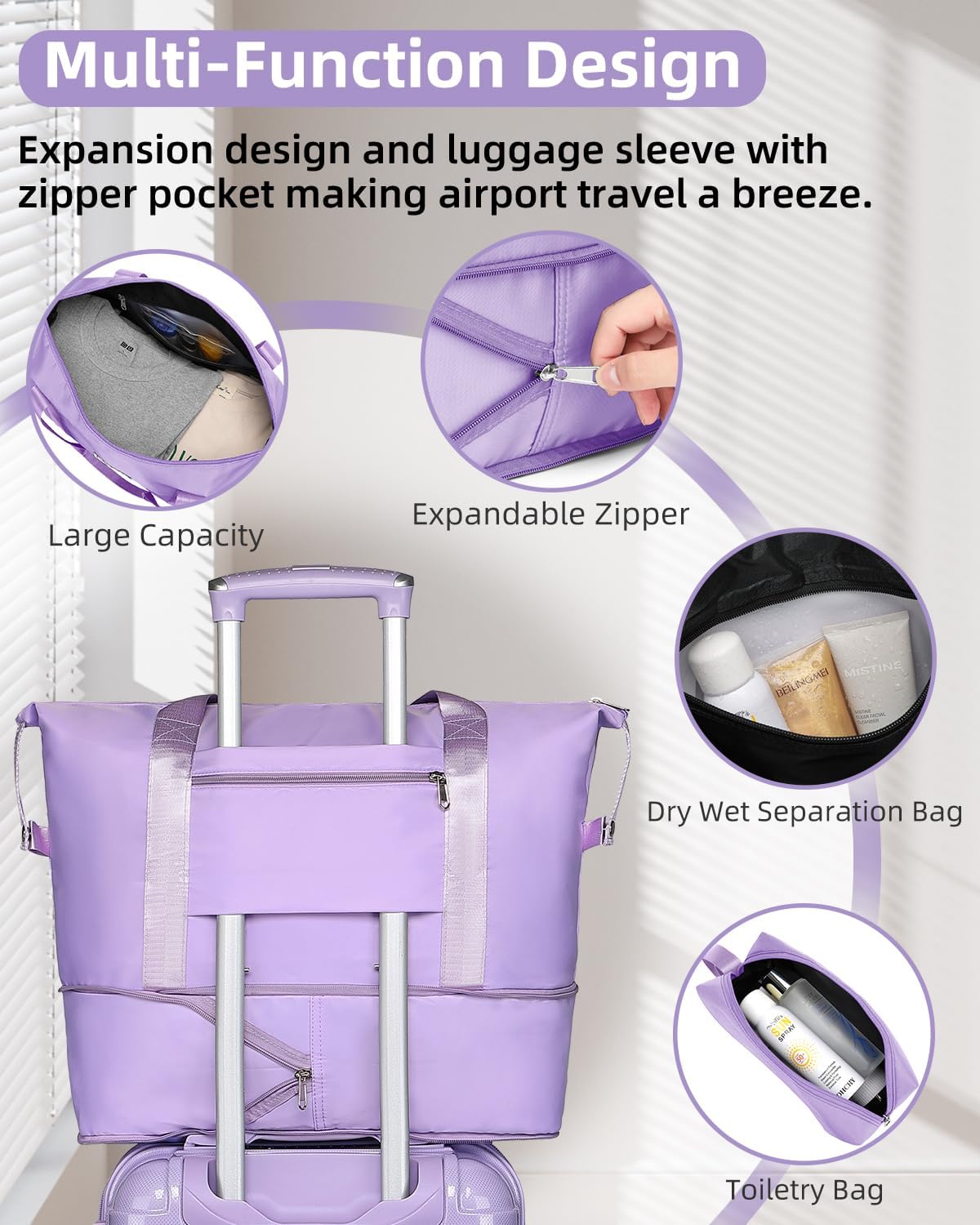 6-piece luggage set, expandable hardshell suitcase set with spinner wheels, lightweight rolling luggage set wourant