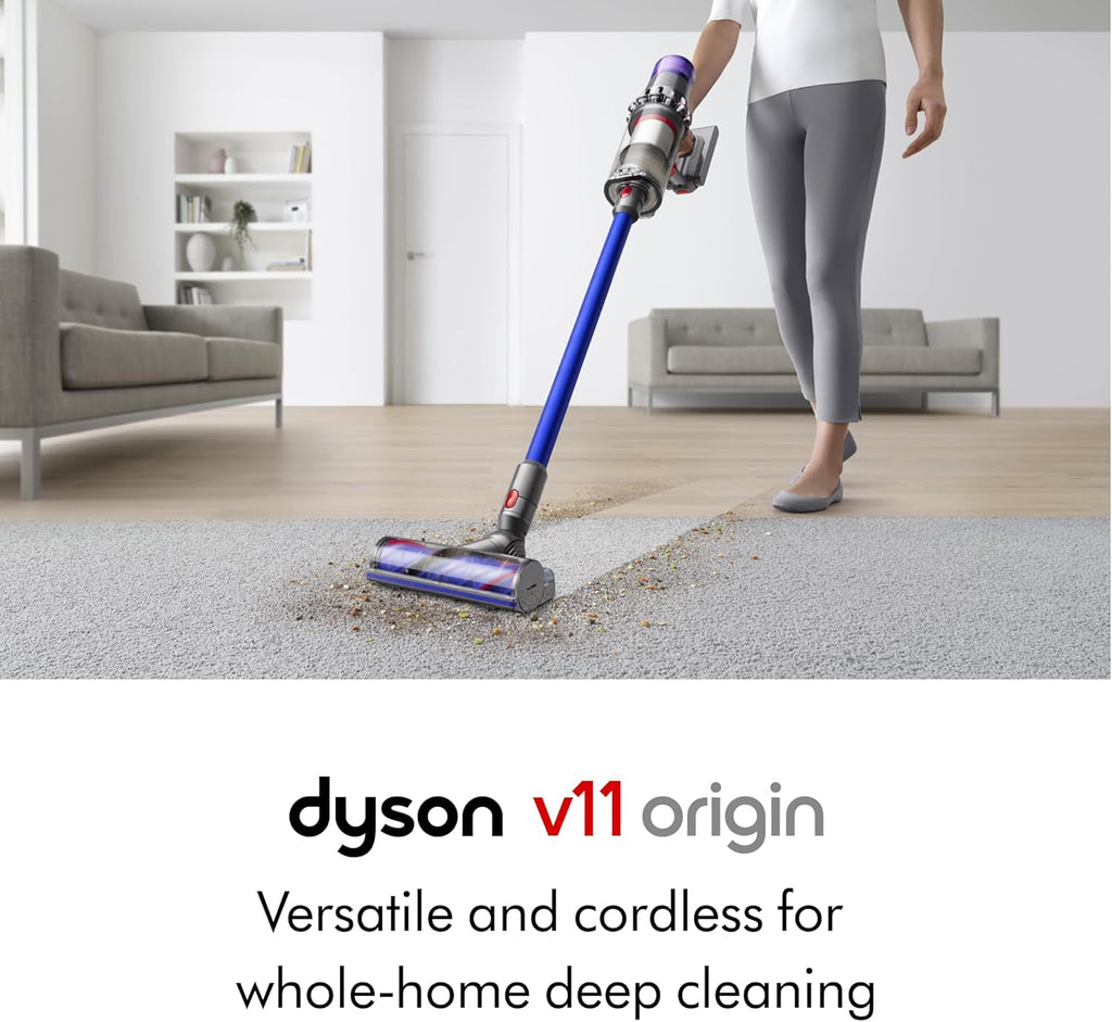 Dyson V11 Origin Cordless Vacuum, 185AW, 3 Power Modes, Up to 60 Minutes,² Deep Cleans Hard Floors and Carpets, Detangles pet Hair, Converts to Handheld woonhhop
