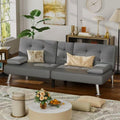 Homall Futon Sofa Bed Leather Futon Couch Removable Armrests Adjustable Recliner Sofa Bed wourant