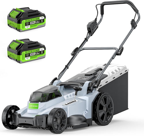 40V Cordless Lawn Mower, Electric Battery Powered 4.0Ah Walk Behind Lawnmower wourant