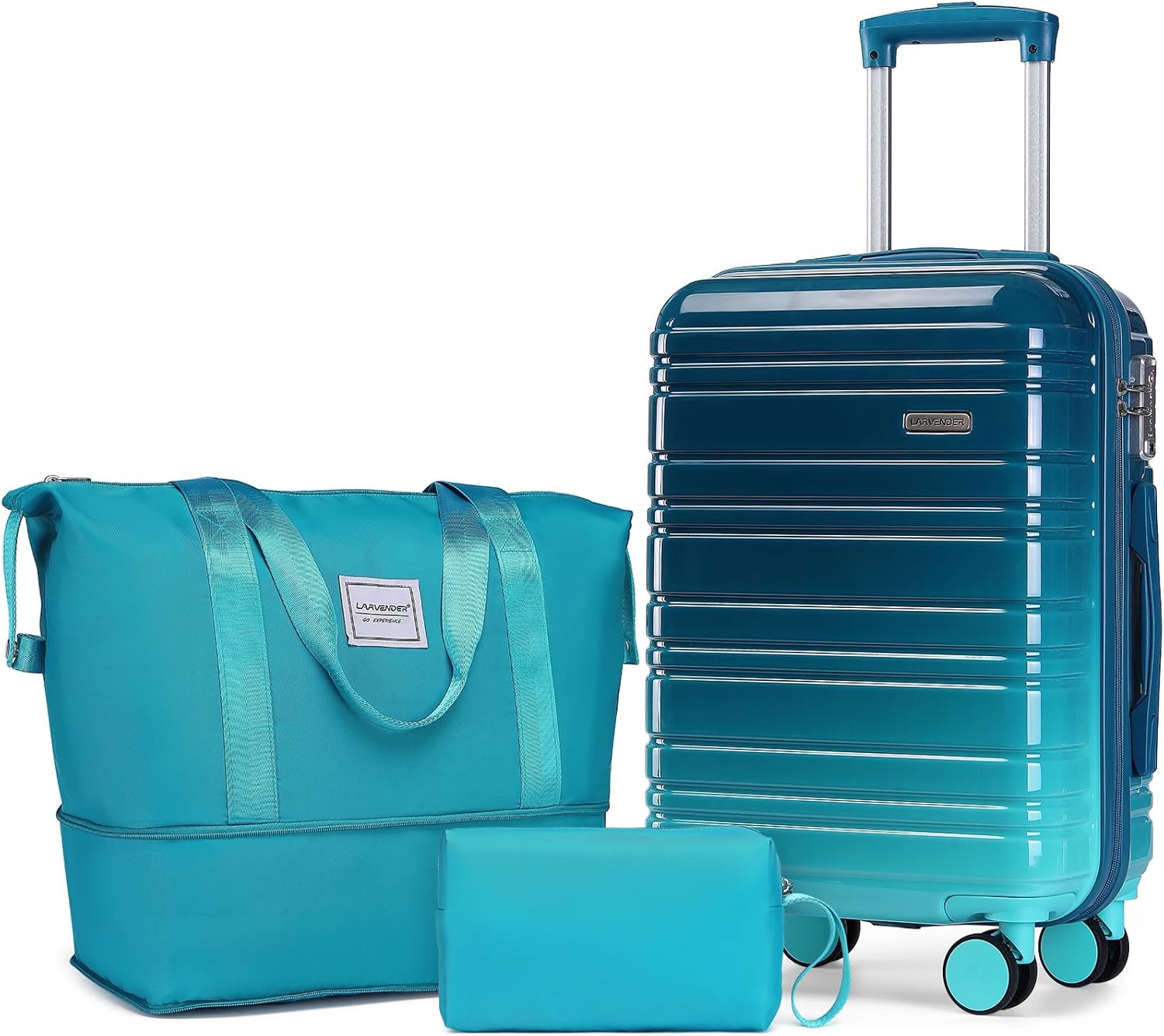 6-piece luggage set, expandable hardshell suitcase set with spinner wheels, lightweight rolling luggage set wourant