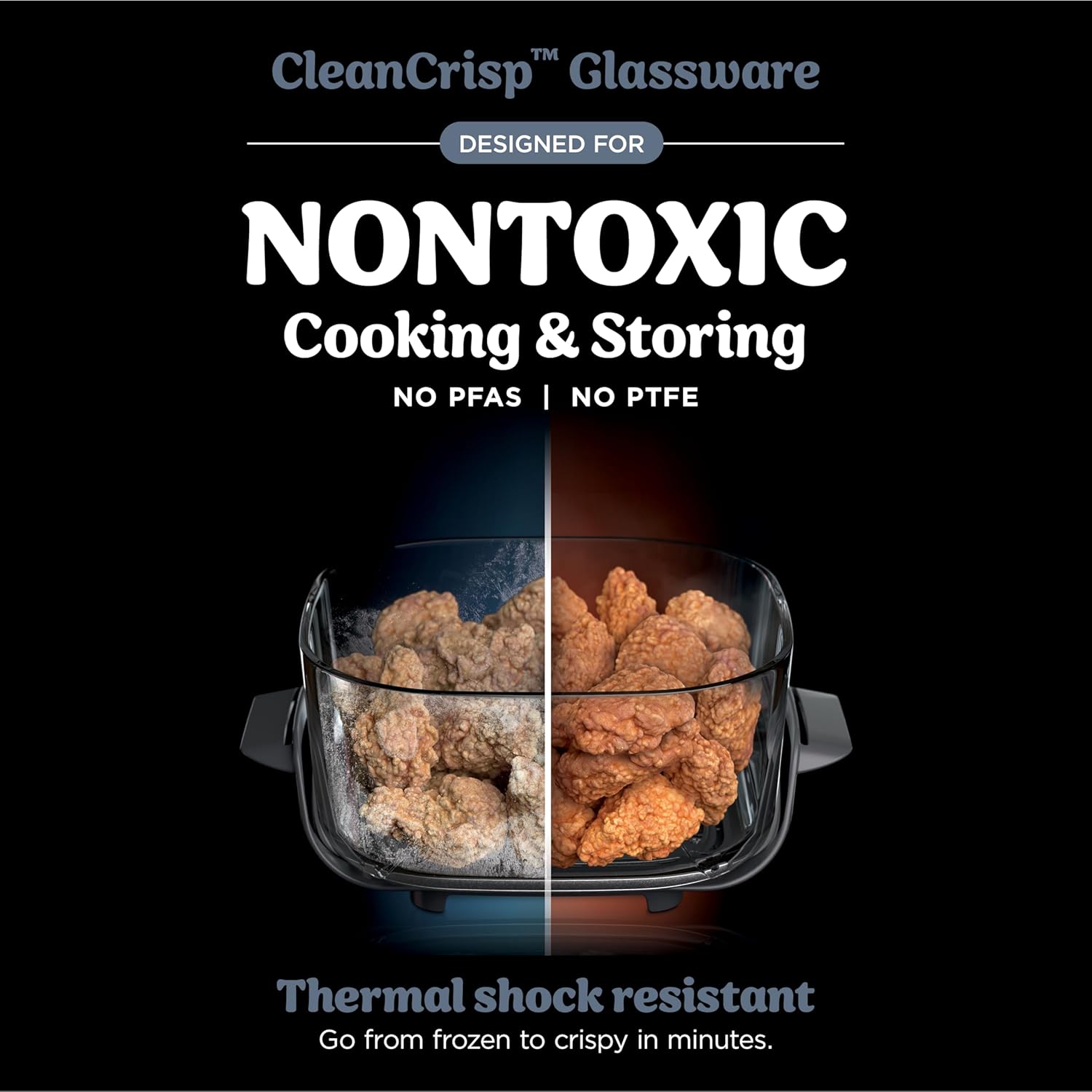 Ninja Crispi 4-in-1 Portable Glass Air Fryer Cooking System wourant