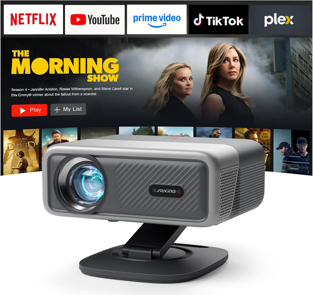 [Officially-Licensed APP & 2500 ANSI] 4K Projector with WiFi and Bluetooth,TOF Real-Time wourant